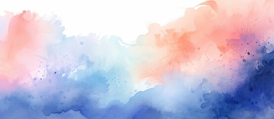 Watercolor Background in Pastel Color Palettes