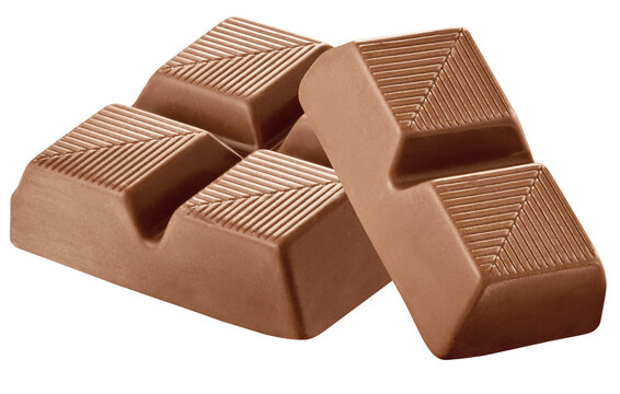 barra de chocolate ao leite isolado em fundo transparente