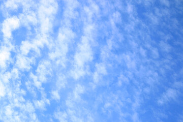 Fall Sky with fluffly clouds