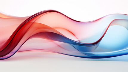 Fototapeta premium Ai Generated Art abstract colorful wave lines background