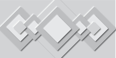 Modern grey abstract background with neomorphism Vector grey background with geometric square shapes with shadows layer Suit for business, corporate, institution, party, festive, seminar, and talks.