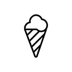 Ice cream minimalist vector simple editable