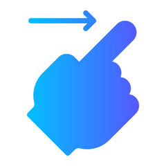 slide right gradient icon