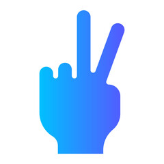 peace gradient icon