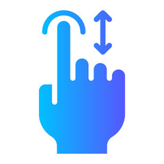 scroll gradient icon