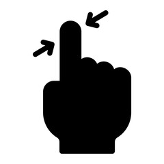 pinch glyph icon