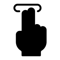 press button glyph icon