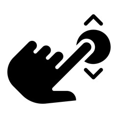 press glyph icon
