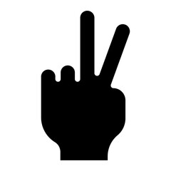 peace glyph icon