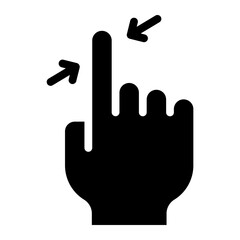 pinch glyph icon