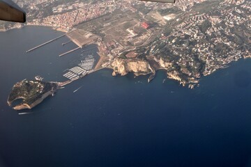 Napoli - Panorama di Posillipo dall'aereo
