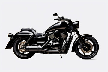 Fototapeta na wymiar Modern black motorcycle