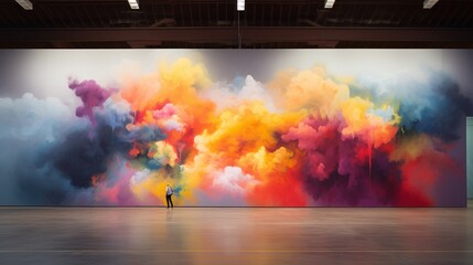 a backdrop that tells a unique and vibrant story through a fusion of mixed colors.