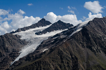 Mountains covered by snow