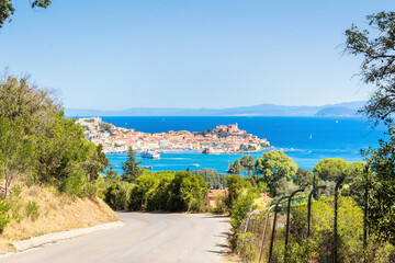 Portoferraio panoramic view, Elba island, Italy