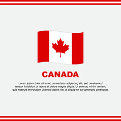 Fototapeta na wymiar Canada Flag Background Design Template. Canada Independence Day Banner Social Media Post. Canada Design