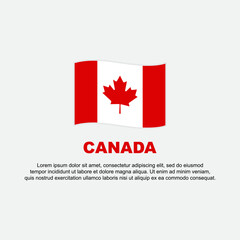 Fototapeta na wymiar Canada Flag Background Design Template. Canada Independence Day Banner Social Media Post. Canada Background