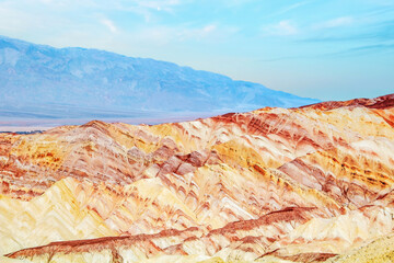 Beautiful inspiring landscape - Death Valley National Park. Red rocks. Concept, travel, tourism,...