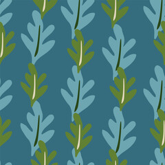 Elegant seamless leaves pattern.