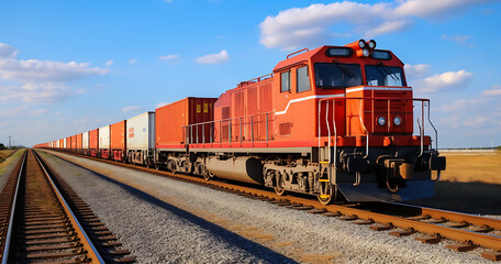 Tren de transporte de mercancias