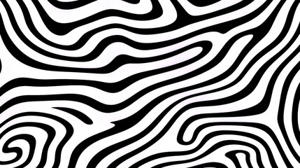 Generative AI, surreal black and white background, abstract optical illusion, trippy psychedelic vintage mid century modern geometric pattern