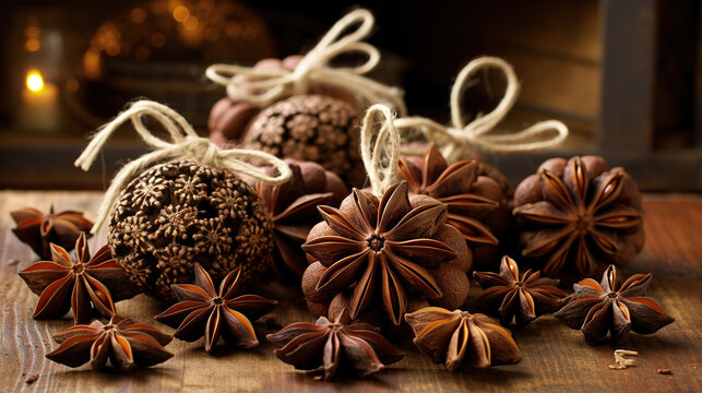 Anise Aroma: Zero-Waste Christmas Decorations with Natural Elegance