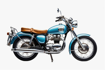 Modern blue motorcycle