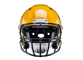 Fototapeta premium American football helmet on transparent background. Generative AI.