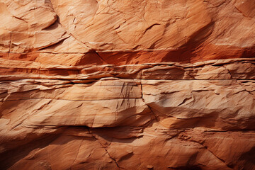 Textured rock strata with horizontal bands