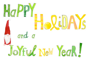 happy holidays and a joyful new year - 685798110