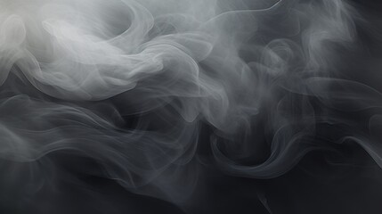 Background of white smoke on black