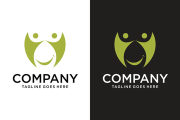 Creative People Caring Concept Logo Design