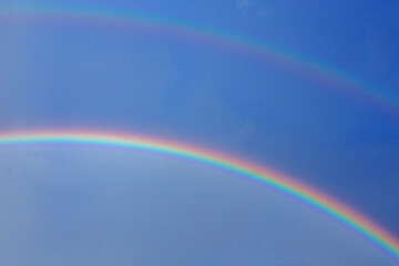 Double Rainbow in the sky after a Heavy rainy 