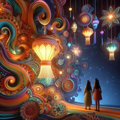 simple paper mache abstract paper art.