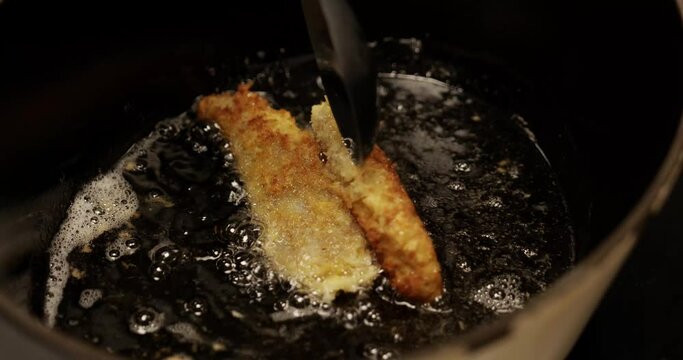 frying fish