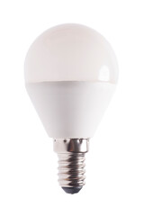 LED lamp isolated on white background