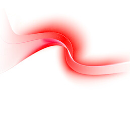 abstract red wave transparent background