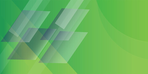 Abstract modern green banner background with diagonal stripes and dot halftone.