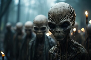A group of aliens who have come to take over Earth.