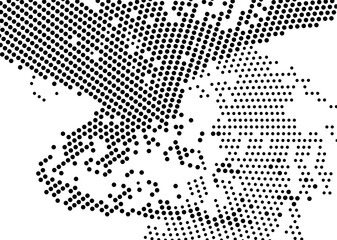 Halftone monochrome texture with dots. Minimalism. Black and white background for posters, websites, business cards, postcards, interior design.