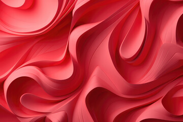 Obraz premium Abstract red waves background texture.