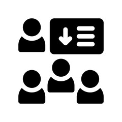 meeting glyph icon