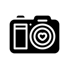 photo camera glyph icon