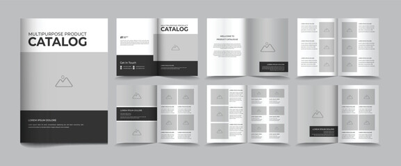 Product catalogue and corporate brochure template design