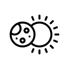 eclipse line icon