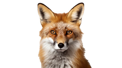 Fototapeta premium Fox isolated on transparent background, PNG image with background removed, Created with Generative Ai technology.