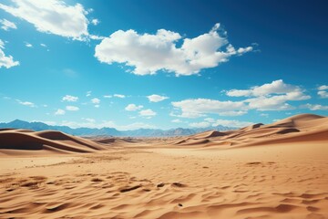 Fototapeta na wymiar Sand dunes in a desert. Arabic Concept.