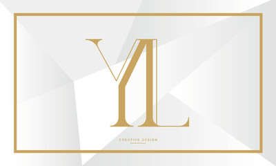 YL or LY alphabet letters logo monogram