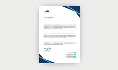 Simple and Creative letterhead template design