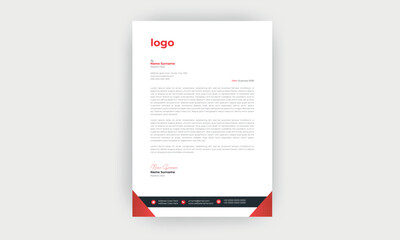 Simple and Creative letterhead template design
